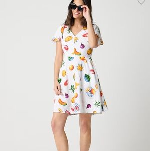 J Crew Factory Printed Linen Blend Mini Dresses - NewTagged CK859 Size 8 & 10